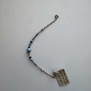 Elegant Blue Beaded Bracelet